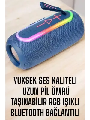 Kablosuz Bluetooth Hoparlör Uzun Pil Ömrü Taşınabilir
