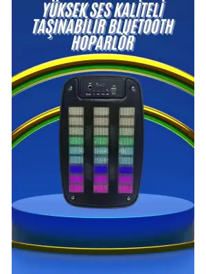 Kablosuz Hoparlör İos Ve Android Uyumlu Şarjlı Sd Kart Girişli Bluetooth Hoparlör