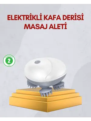 Kablosuz Kafa Ve Vücut Masaj Aleti Taşınabilir Tasarım