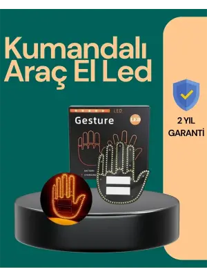 Kablosuz Kumandalı Led Jest Işığı – 3 Modlu Araba Arkası Mesaj Işığı, 203 Led İle Yüksek Parlaklık