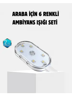 Kablosuz Manyetik Araba İçi Led Ambiyans Aydınlatma – Pratik Montajlı