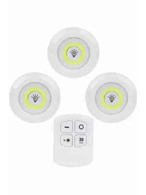 Kablosuz Pilli Işıldak  Masa Lambası Mutfak Tezgah Altı Banyo Dolabı Dolap İçi