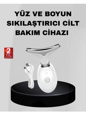 Kablosuz Şarjlı Yüz Sıkılaştırıcı Cihaz Ems Mikro Akım Anti-aging Masaj Aleti