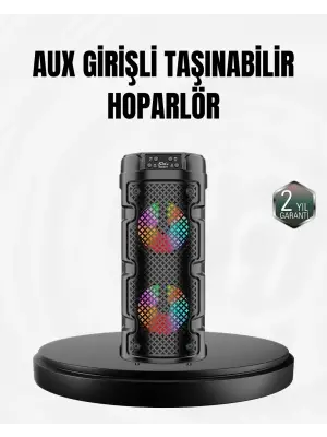 Kablosuz Stereo Hoparlör Usb + Sd Kart + Aux Destekli Bluetooth 5.0