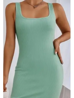 Omarı Yazın Şıklığına Renk Katacak Askılı Midi Kaşkorse Elbise