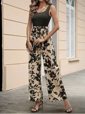 Kadın Askılı Yuvarlak Yaka Beli Kuşaklı üst Viskon Alt Dalgıç Tulum