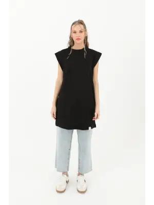 Kadın Basic Kolsuz T-shirt  - 30725TUN