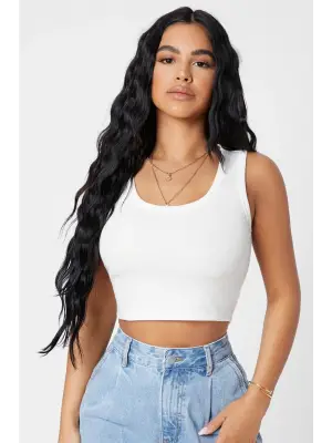 Omarı Yeni Trend Kadın Crop Top Bluz