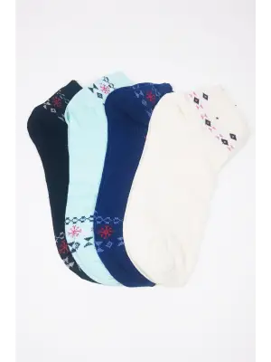 Kadın Bilek Çorap Yazlık Pamuklu 4 Çift