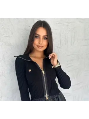 Kadın Cep Ve Fermuar Detay Fırsat ürün Bluz