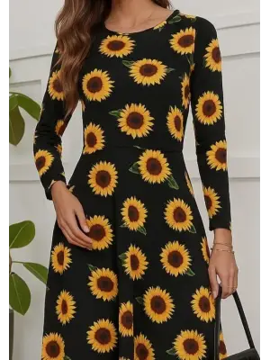 Kadın Fakir Kol Bisiklet Yaka Midi Mikro Elbise