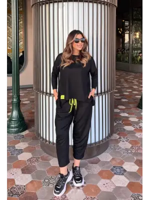 Kadın Viskon Pamuk Armalı İkili Takım