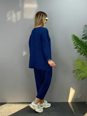 Kadın Rahat Viskon Pamuk İkili Takım