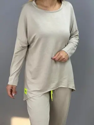 Kadın Rahat İkili Takım - Viskon Pamuk Kumaş