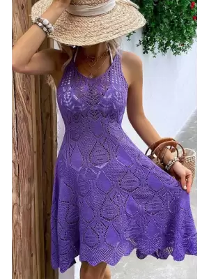 Kadın Kalın Askılı Triko Elbise
