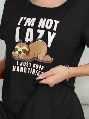 Kadın Kısa Kollu Bisiklet Yaka Baskılı Viskon Bluz Ve şort Ikili Takım