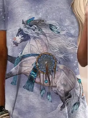 Kadın Kısa Kollu Bisiklet Yaka Salaş Süprem Bluz