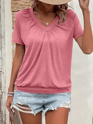 Omarı Şık V Yakalı Kadın Bluzu