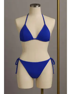 Omarı Denizde Şıklık ve Rahatlık: Yandan Bağlamalı Bikini Mayo Takımı