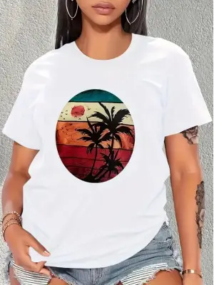 Omarı Yazın Tarzınızı Yansıtan Palmiye Desenli T-shirt