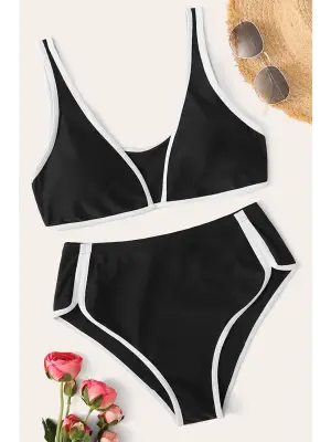 Omarı Yüksel Bel Sütyen Külot Takımı