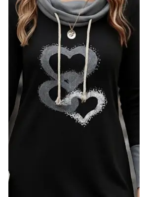 Kadın Uzun Kollu Balıkçı Yaka Bağcıklı Iki Iplik Elbise