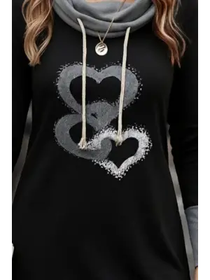 Kadın Uzun Kollu Balıkçı Yaka Bağcıklı Iki Iplik Elbise