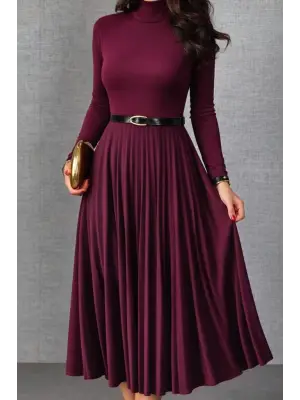 Göz Alıcı Balıkçı Yaka Sandy Elbise