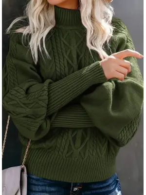 Kadın Uzun Kollu Balıkçı Yaka Triko Kazak