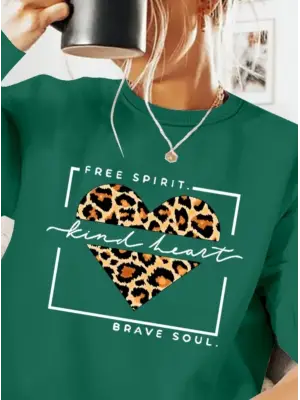 Kadın Desenli Uzun Kollu Viskon Bluz