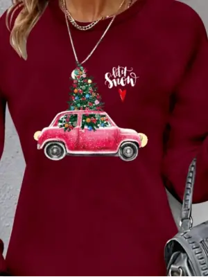 Omarı Rahat ve Şık Desenli Kadın Elbisesi