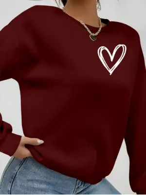 Kadın Uzun Kollu Bisiklet Yaka Viskon Iki Iplik Bluz