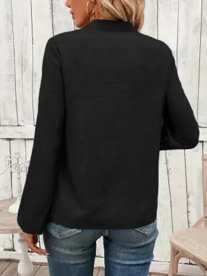 Kadın Hakim Yaka Uzun Kollu Bluz