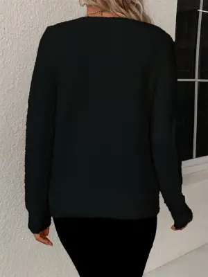 Kadın Uzun Kollu Düğmeli Triko Hırka