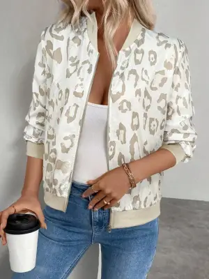 Kadın Uzun Kollu önden Fermuarlı Modal Ceket