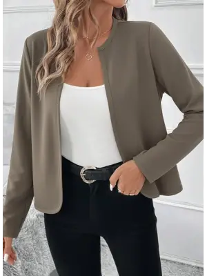 Vizon Kadın Uzun Kollu Dalgıç Kısa Hırka