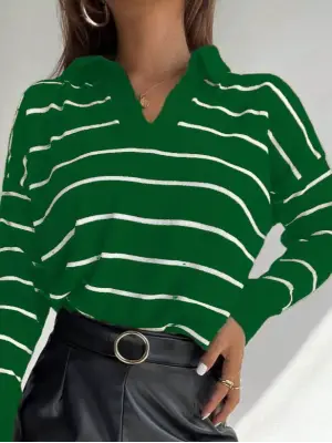 Omarı Şık ve Rahat Kadın Triko Bluz