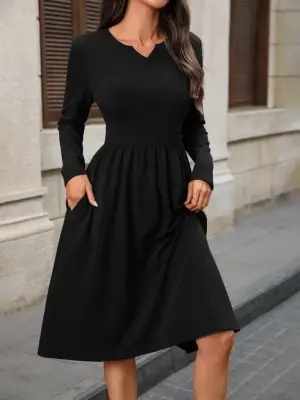 Kadın Ithal Krep Elbise