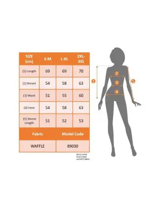 Kadın Uzun Kollu V Yakalı Waffle Bluz