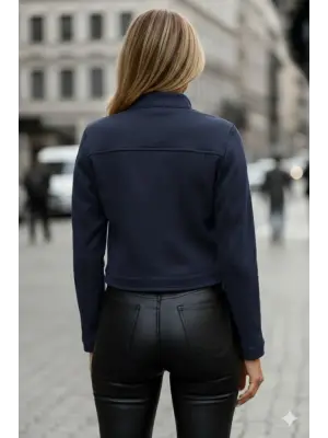 Trend Süet Kısa Ceket