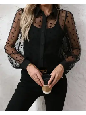 Trend Tül Detaylı İkili Takım