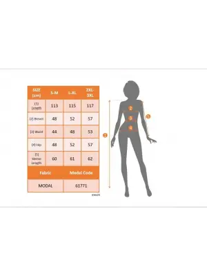 Kadın Uzun Kollu Yakalı Yandan Yırtmaçlı Midi Modal Elbise