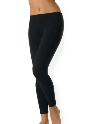 Omarı Uzun Siyah Kadın Tayt - Esnek Kumaşlı ve Şıklığıyla Öne Çıkan Model