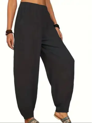 Kadın Yüksek Bel Cep Detaylı Pantolon