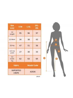 Kadın Yüksek Bel Kemersiz Ithal Krep Pantolon