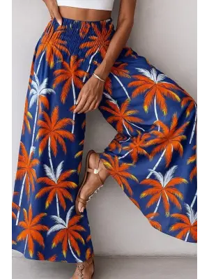 Omarı Yüksek Bel Desenli Suprem Pantolon