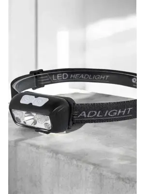 Kafa Lambası Kamp Lambası Sensörlü Şarjlı Ayarlanabilir