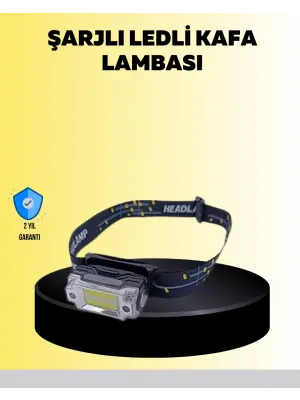Kafa Lambası Led Fener Pratik Taşınabilir Ayarlanabilir Usb Şarjlı