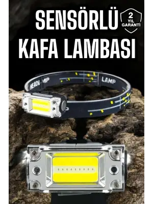 Kafa Lambası Led Fener Pratik Taşınabilir Ayarlanabilir Usb Şarjlı
