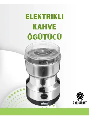 Kahve Ve Baharat Değirmeni | Kompakt, Hafif, Hızlı Öğütme, Şeffaf Kapaklı, Kolay Kullanım